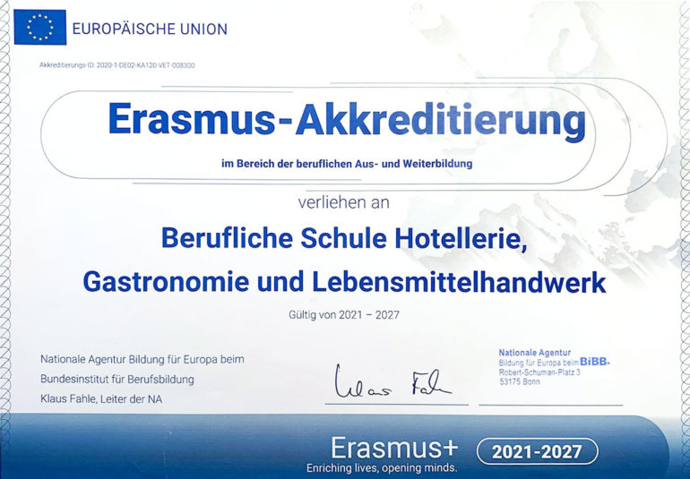 Erasmus Urkunde
